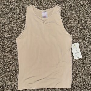 No Boundaries Beige Tank Top